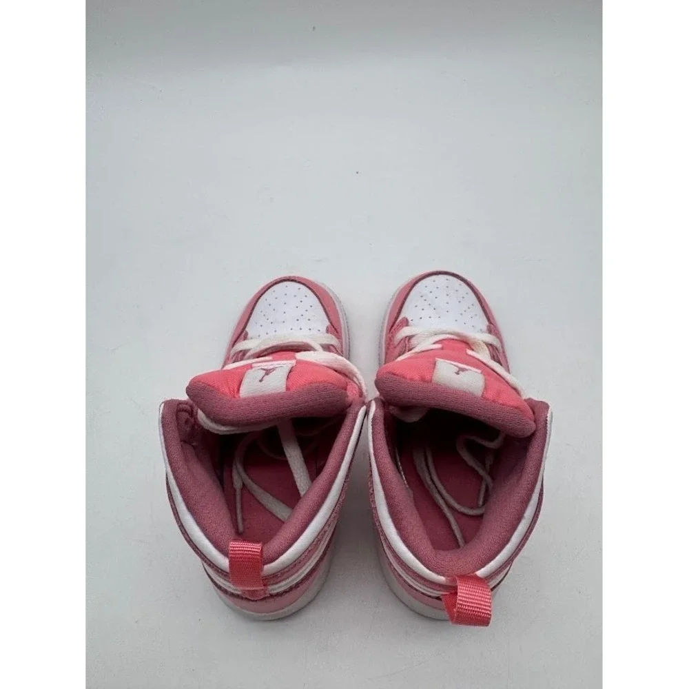 Jordan 1 Mid Dia de San Valentin Pink White Toddler 8c DQ8425-616 Sneakers